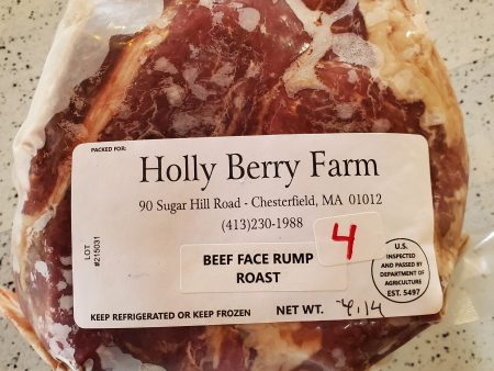 Beef, Face Rump Roast, HB, approx 3.5 lbs Supply