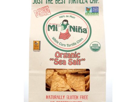 Tortilla Chips, Sea Salt, Organic, 12 oz pkg Online Hot Sale